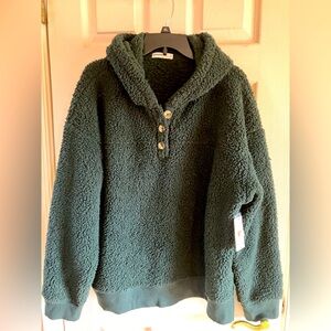 Hooded Furry Sweater